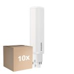 Fordelspakke 10x Philips CorePro PL-C LED 5.5W 660lm - 840 Kold Hvid | 4-Pinde - Erstatter 13W